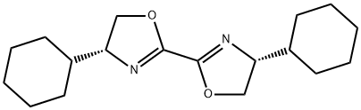 (4R,4'R)-4,4'-二环己基-4,4',5,5'-四氢-2,2'-双恶唑 结构式