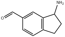 1H-Indene-5-carboxaldehyde, 3-amino-2,3-dihydro- 结构式