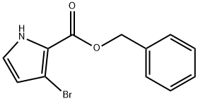 1H-Pyrrole-2-carboxylic acid, 3-bromo-, phenylmethyl ester 结构式