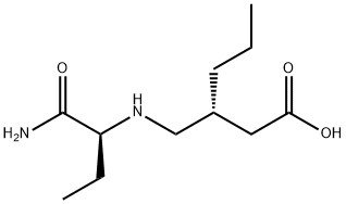 Hexanoic acid, 3-[[[(1S)-1-(aminocarbonyl)propyl]amino]methyl]-, (3R)- 结构式