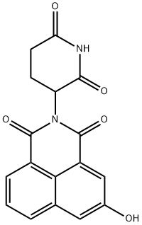 1H-Benz[de]isoquinoline-1,3(2H)-dione, 2-(2,6-dioxo-3-piperidinyl)-5-hydroxy- 结构式