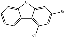 3-溴-1-氯二苯并[B,D]呋喃 结构式