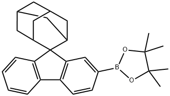 2-硼酸频哪醇酯-2-螺[9H-芴-9,2′-金刚烷 结构式