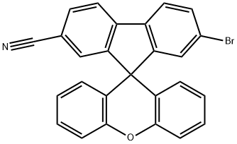 Spiro[9H-fluorene-9,9'-[9H]xanthene]-2-carbonitrile, 7-bromo 结构式