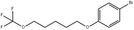 1-bromo-4-((5-(trifluoromethoxy)pentyl)oxy)benzene 结构式