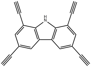 9H-Carbazole, 1,3,6,8-tetraethynyl- 结构式