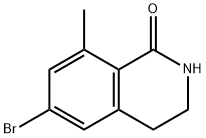 6-溴-8-甲基-3,4-二氢异喹啉-1(2H)-酮 结构式