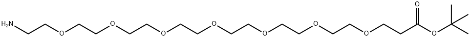 H2N-PEG7-CH2CH2COOtBu 结构式