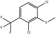 Benzene, 1,3-dichloro-2-(methylthio)-4-(trifluoromethyl)- 结构式