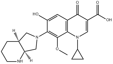 6-羟基莫西沙星 结构式