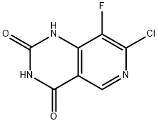 7-氯-8-氟吡啶并[4,3-D]嘧啶-2,4-二醇;7-氯-8-氟吡啶并[4,3-D]嘧啶-2,4(1H,3H)-二酮 结构式