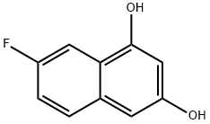 7-氟-1,3-萘二醇 结构式