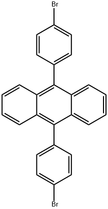 9,10-双(4-溴苯基)蒽 结构式