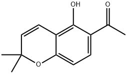 Ethanone, 1-(5-hydroxy-2,2-dimethyl-2H-1-benzopyran-6-yl)- 结构式