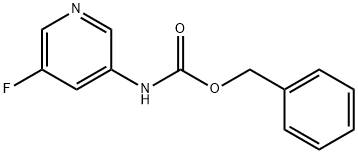Carbamic acid, N-(5-fluoro-3-pyridinyl)-, phenylmethyl ester 结构式