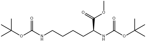 N2,N6-双(叔丁氧羰基)-L-赖氨酸甲酯 结构式