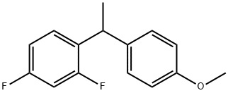 2,4-二氟-1-(1-(4-甲氧基苯基)乙基)苯 结构式