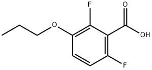 Benzoic acid, 2,6-difluoro-3-propoxy- 结构式