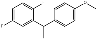 1,4-二氟-2-(1-(4-甲氧基苯基)乙基)苯 结构式
