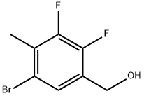 (5-溴-2,3-二氟-4-甲基苯基)甲醇 结构式
