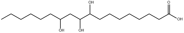 Octadecanoic acid, 9,10,12-trihydroxy- 结构式