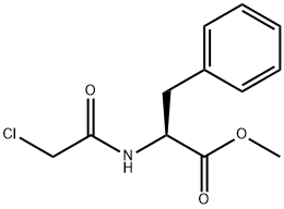 L-Phenylalanine, N-(2-chloroacetyl)-, methyl ester 结构式