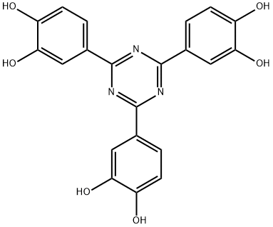 4,4',4''-(1,3,5-三嗪-2,4,6-三基)三[1,2-苯二醇 结构式