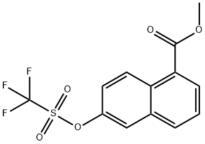 6-三氟甲磺酰氧基-1-萘甲酸甲酯 结构式