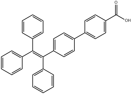 4'-(1,2,2-三苯基乙烯)-[1,1'-联苯]-4-羧酸 结构式