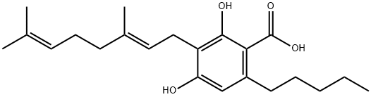 大麻萜酚酸 结构式