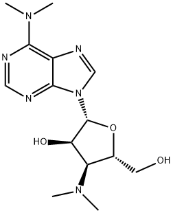 3'-Deoxy-3'-(dimethylamino)-N,N-dimethyladenosine 结构式