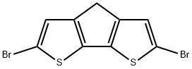 2,6-二溴-4H-环戊并[2,1-B:3,4-B']二噻吩 结构式