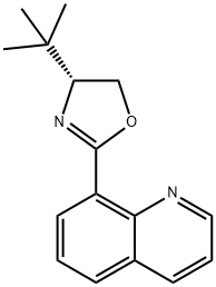 (R)-4-(叔丁基)-2-(喹啉-8-基)-4,5-二氢恶唑 结构式