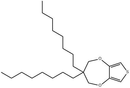 2H-Thieno[3,4-b][1,4]dioxepin, 3,4-dihydro-3,3-dioctyl- 结构式