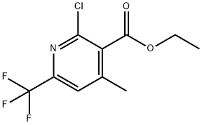 2-氯-4-甲基-6-(三氟甲基)烟酸乙酯 结构式