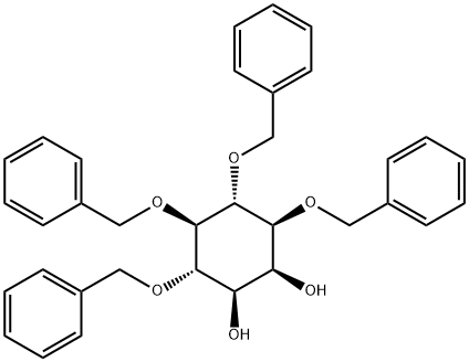 1,4,5,6-四-O-苄基-MYO-肌醇 结构式