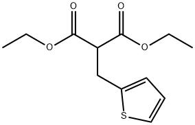 2-(2-噻吩甲基)-丙二酸,1,3-二乙酯 结构式