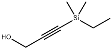 3-dimethyl(ethyl)silyl-2-propyn-1-ol 结构式