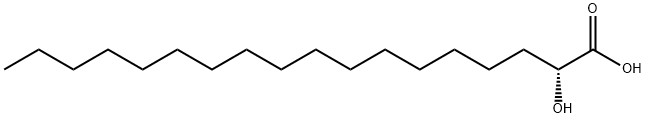 2-羟基(2R)-十八烷酸 结构式