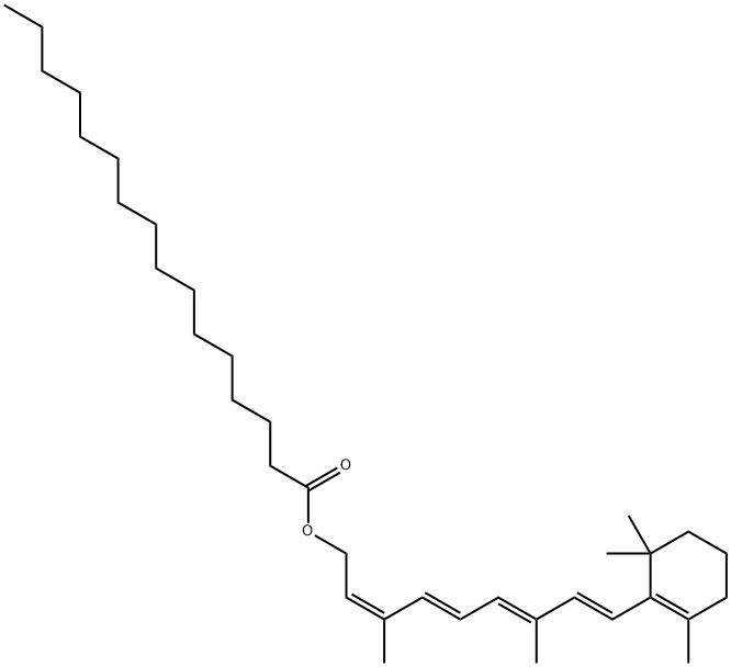 13-CIS维生素A棕榈酸酯 结构式