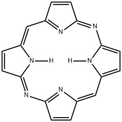 21H,23H-5,15-Diazaporphine 结构式