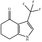 3-(三氟甲基)-1,5,6,7-四氢-4H-吲哚-4-酮 结构式