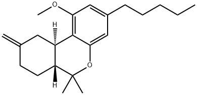 (6aR)-1-Methoxy-6,6-dimethyl-9-methylene-3-pentyl-6aβ,7,8,9,10,10aα-hexahydro-6H-dibenzo[b,d]pyran 结构式