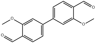 3,3'-二甲氧基-[1,1'-联苯]-4,4'-二甲醛 结构式
