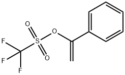 Methanesulfonic acid, 1,1,1-trifluoro-, 1-phenylethenyl ester 结构式