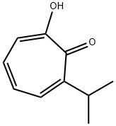2,4,6-Cycloheptatrien-1-one,2-hydroxy-7-(1-methylethyl)-(9CI) 结构式