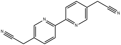 2,2'-([2,2'-联吡啶]-5,5'-二基)二乙腈 结构式