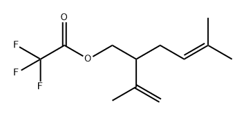 Acetic acid, 2,2,2-trifluoro-, 5-methyl-2-(1-methylethenyl)-4-hexen-1-yl ester 结构式