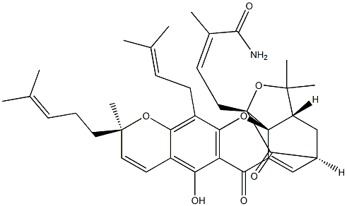 藤黄胺 结构式