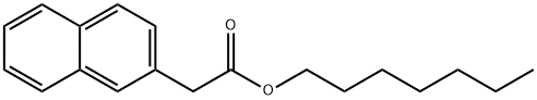 2-Naphthaleneacetic acid heptyl ester 结构式